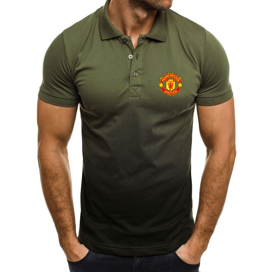 Manchester United men's gradient polo shirt - Green