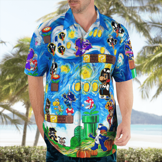 Mario Venom Hawaiian Shirt2