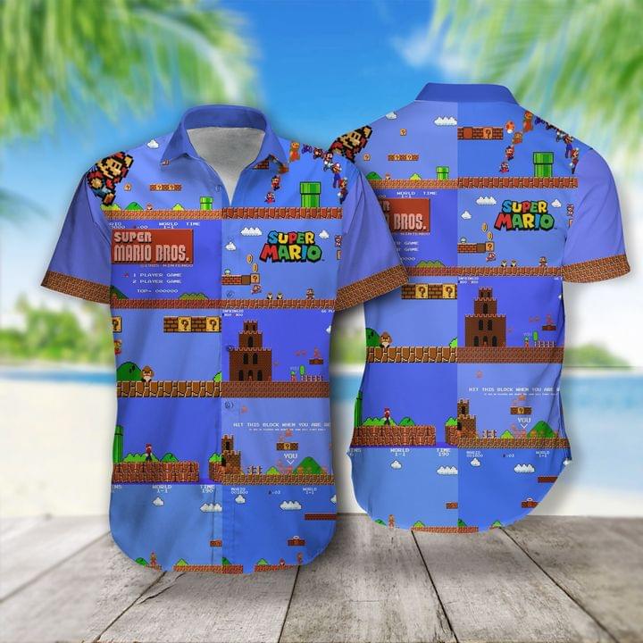 Mario hawaiian shirt