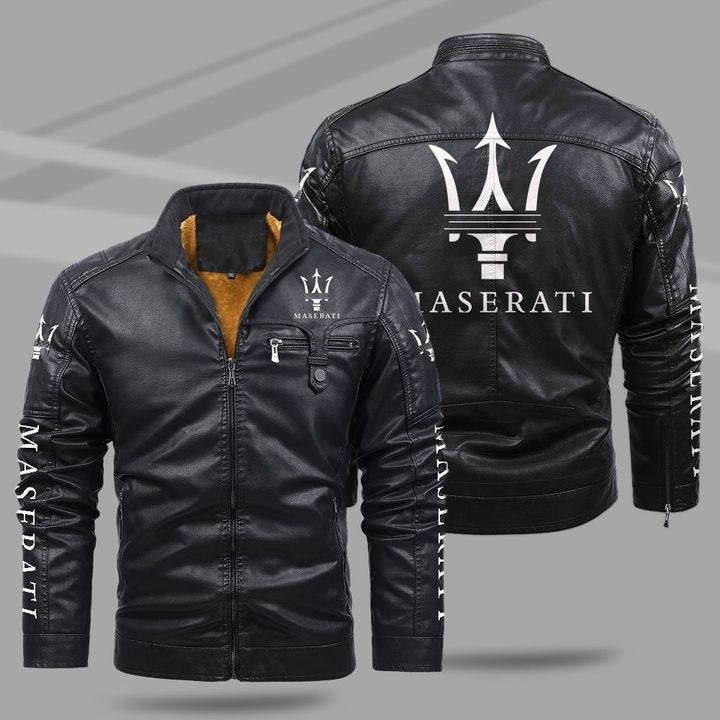 Maserati Fleece Leather Jacket – Hothot 200821