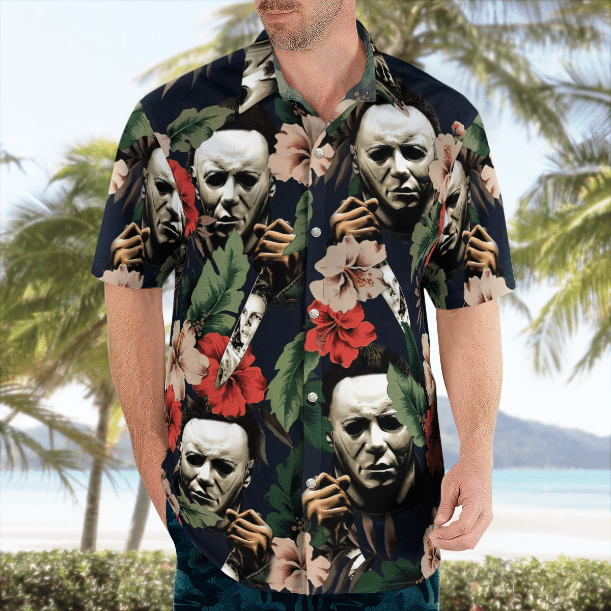 Michael Myers Hawaiian shirt and short – LIMITED EDITION