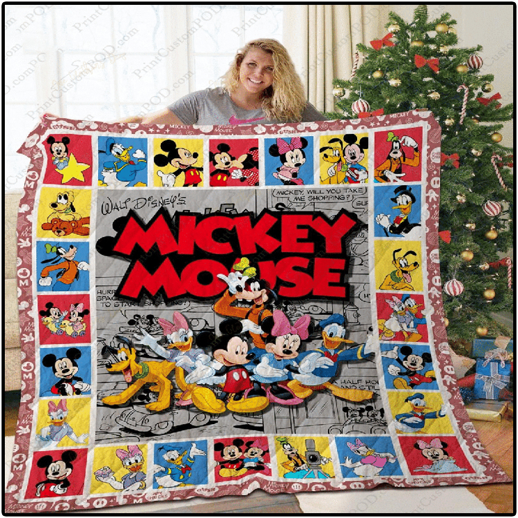 Mickey Mouse Quilt Bedding Set1