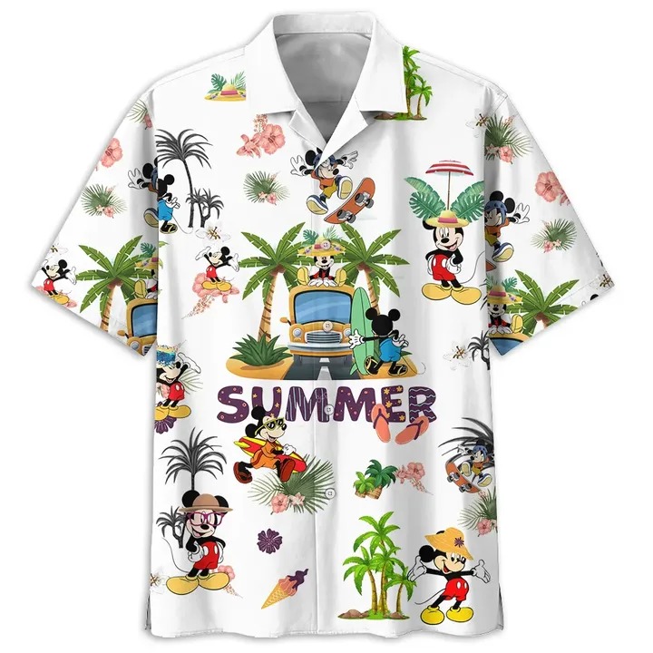Mickey mouse summer hawaiian shirt 1