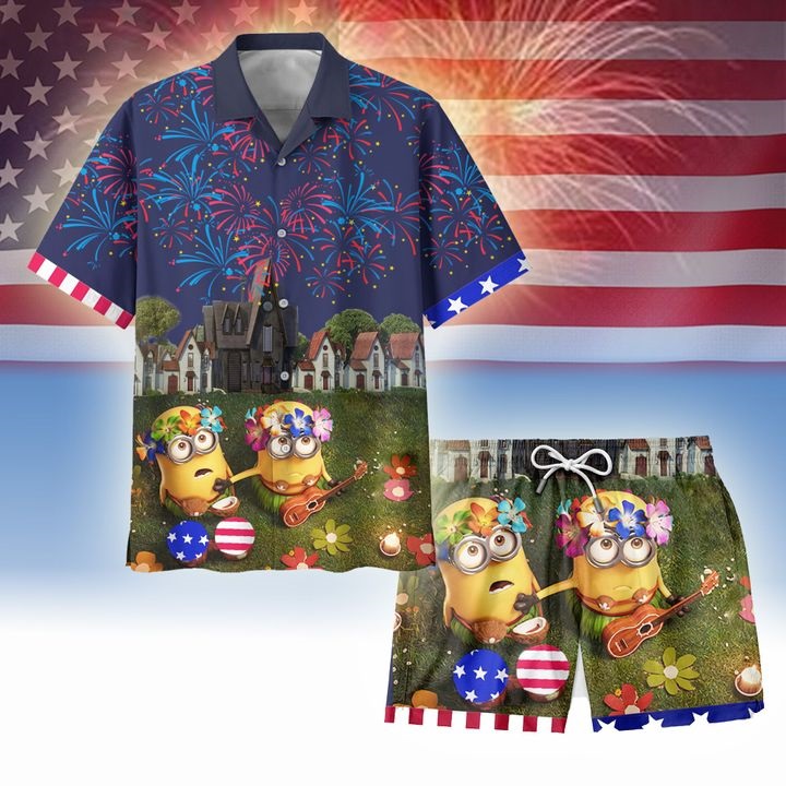 Minion independence day hawaiian shirt