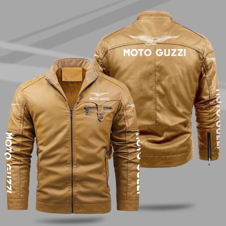 Motor Guzzi Fleece Leather Jacket 1