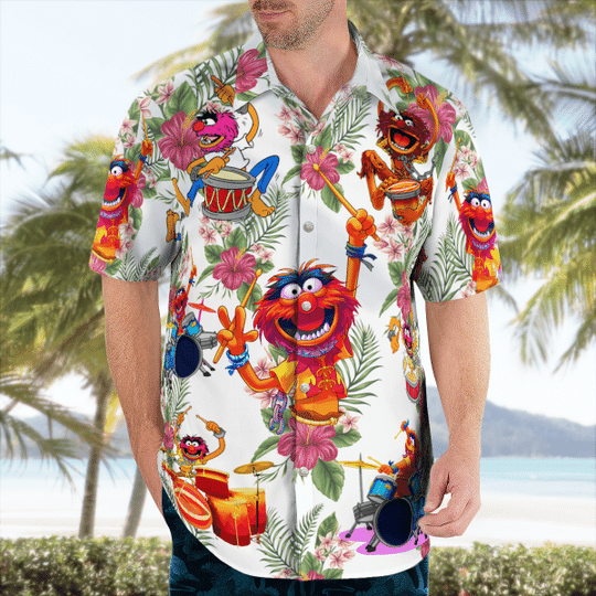 Muppet Drumming Hawaiian Shirt2