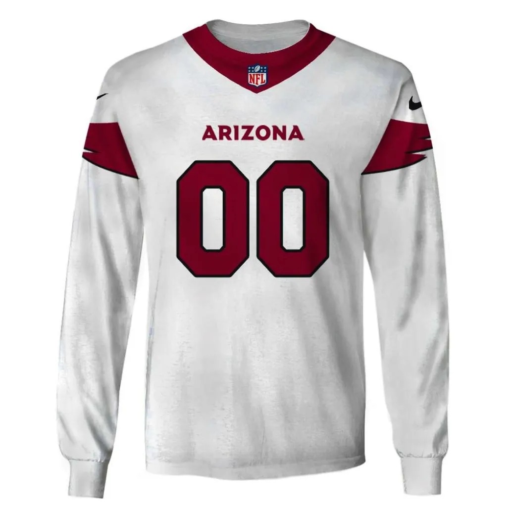 NFL Arizona Cardinals Custom Name Number 3D Full Print Shirt 3