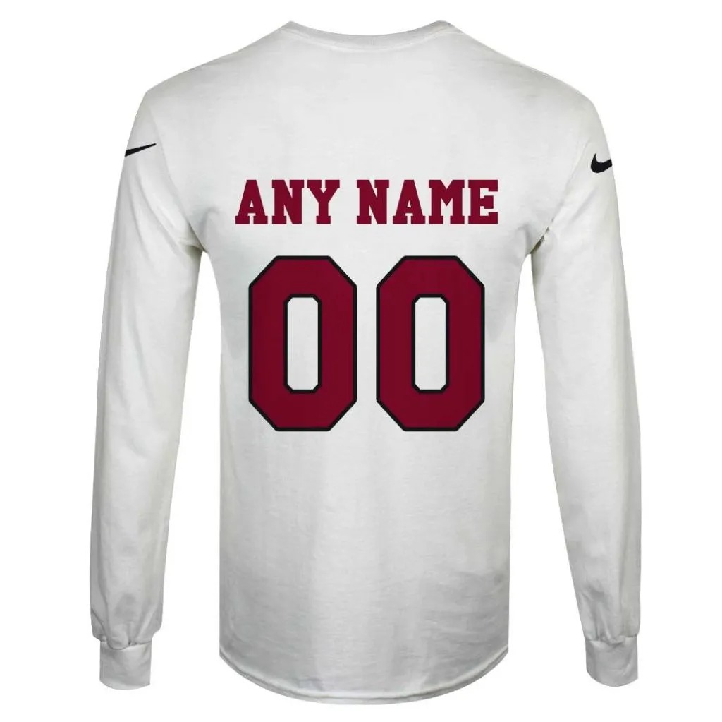 NFL Arizona Cardinals Custom Name Number 3D Full Print Shirt 4