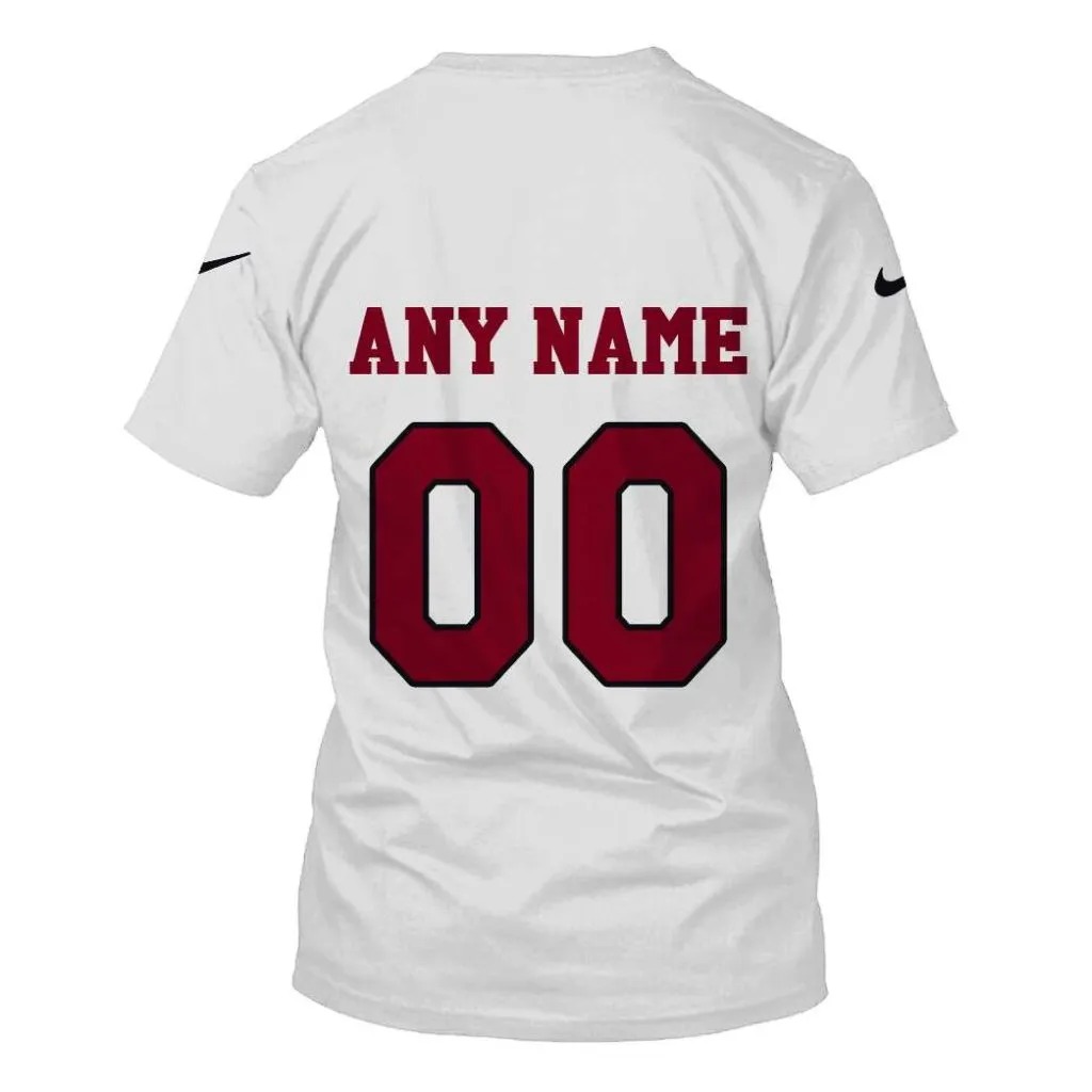 NFL Arizona Cardinals Custom Name Number 3D Full Print Shirt 6