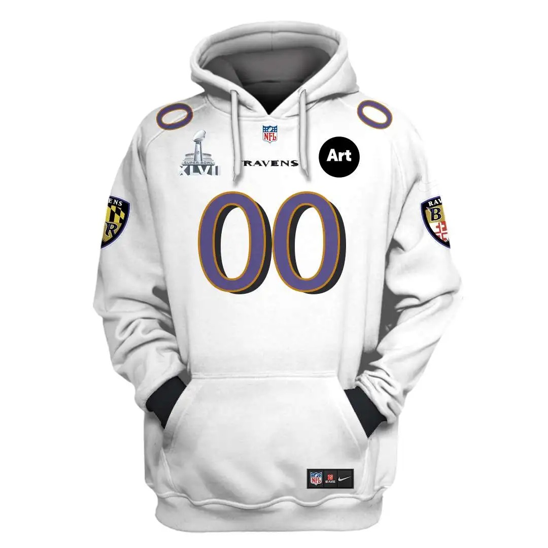 NFL Baltimore Ravens Custom Name Number 3D Full Print Shirt 1