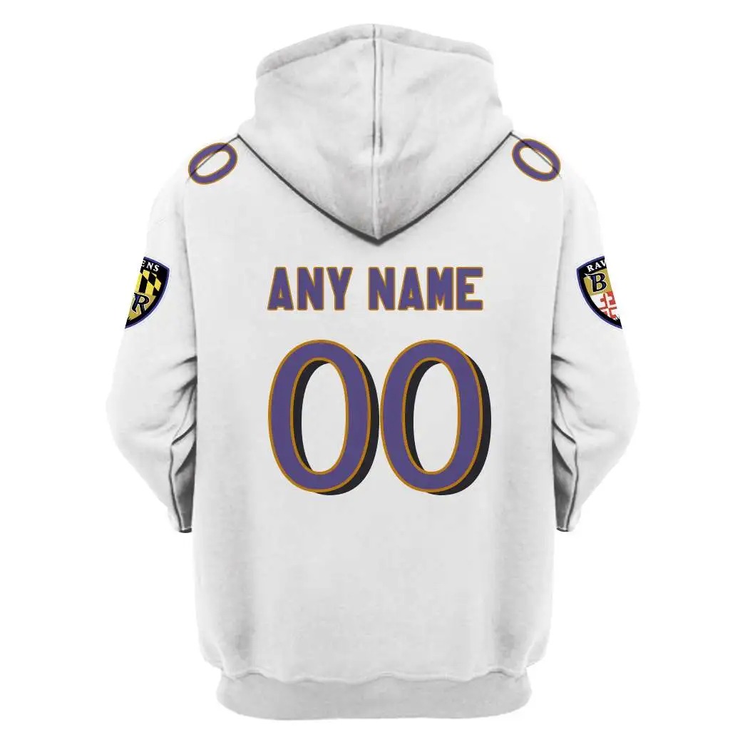 NFL Baltimore Ravens Custom Name Number 3D Full Print Shirt 2