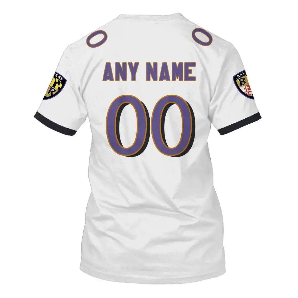NFL Baltimore Ravens Custom Name Number 3D Full Print Shirt 6