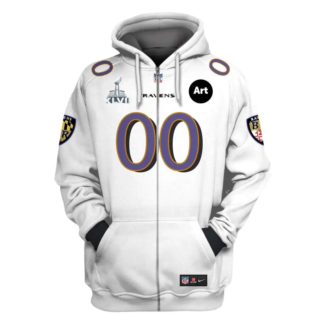NFL Baltimore Ravens Custom Name Number 3D Full Print Shirt