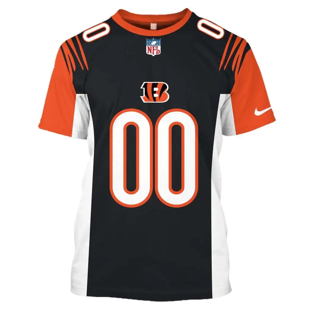 NFL Cincinnati Bengals Custom Name Number 3D Full Print Shirt 5