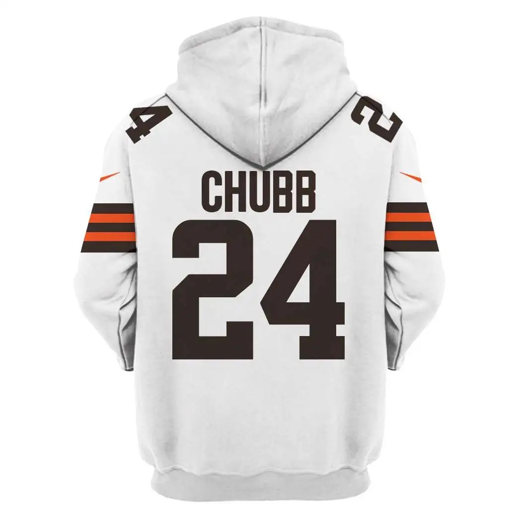 NFL Cleveland Browns Custom Name Number 3D Full Print Shirt 2