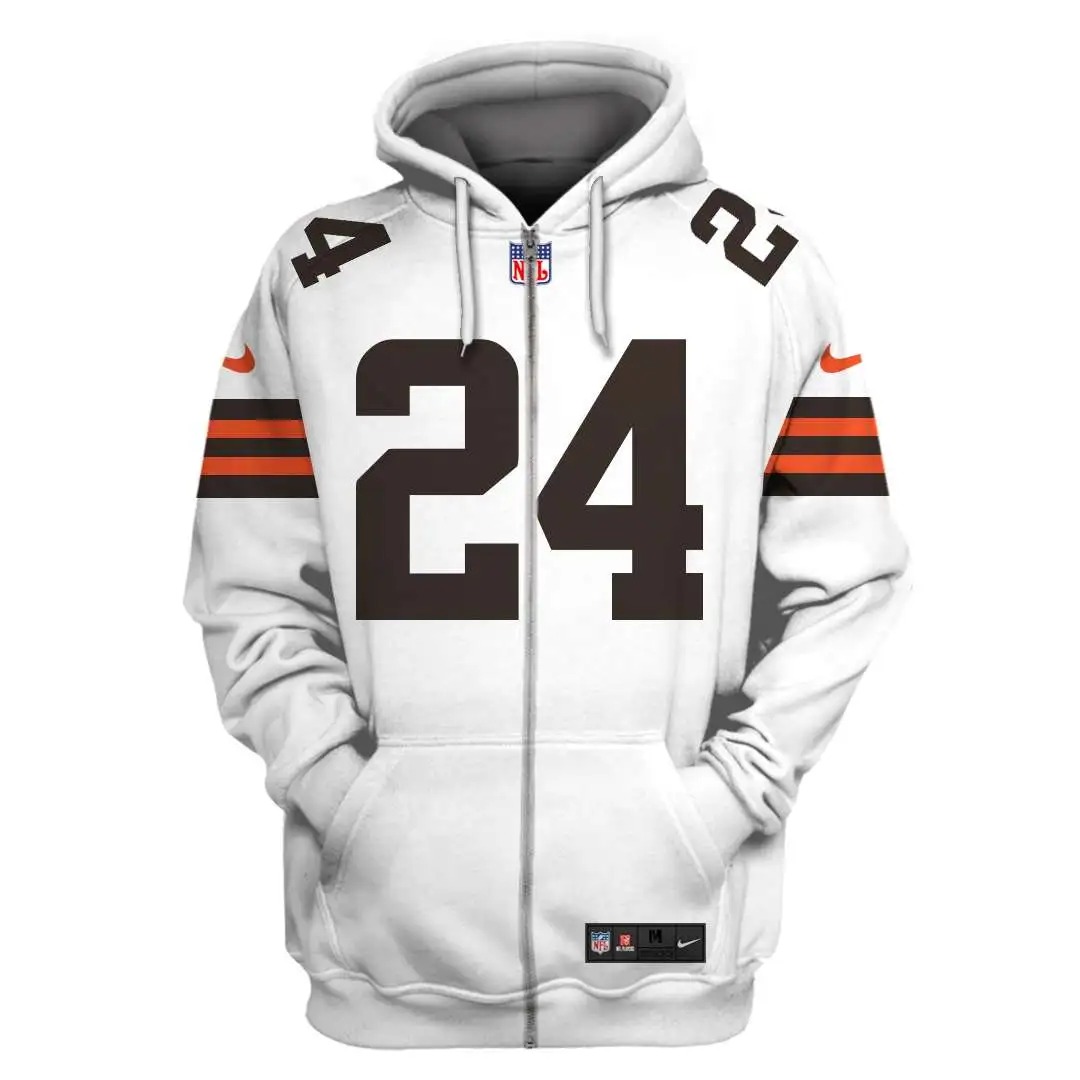 NFL Cleveland Browns Custom Name Number 3D Full Print Shirt