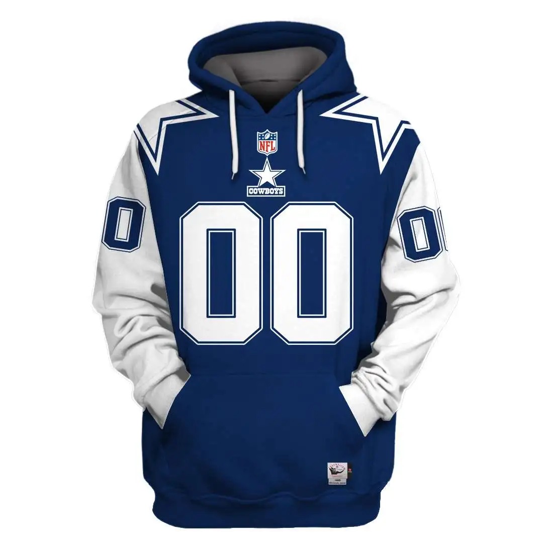 NFL Dallas Cowboys Custom Name Number 3D Full Print Shirt 1