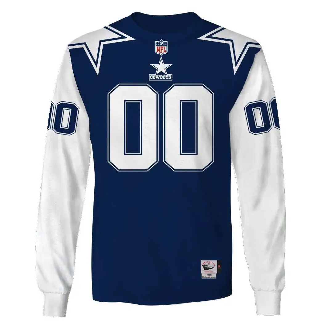 NFL Dallas Cowboys Custom Name Number 3D Full Print Shirt 2