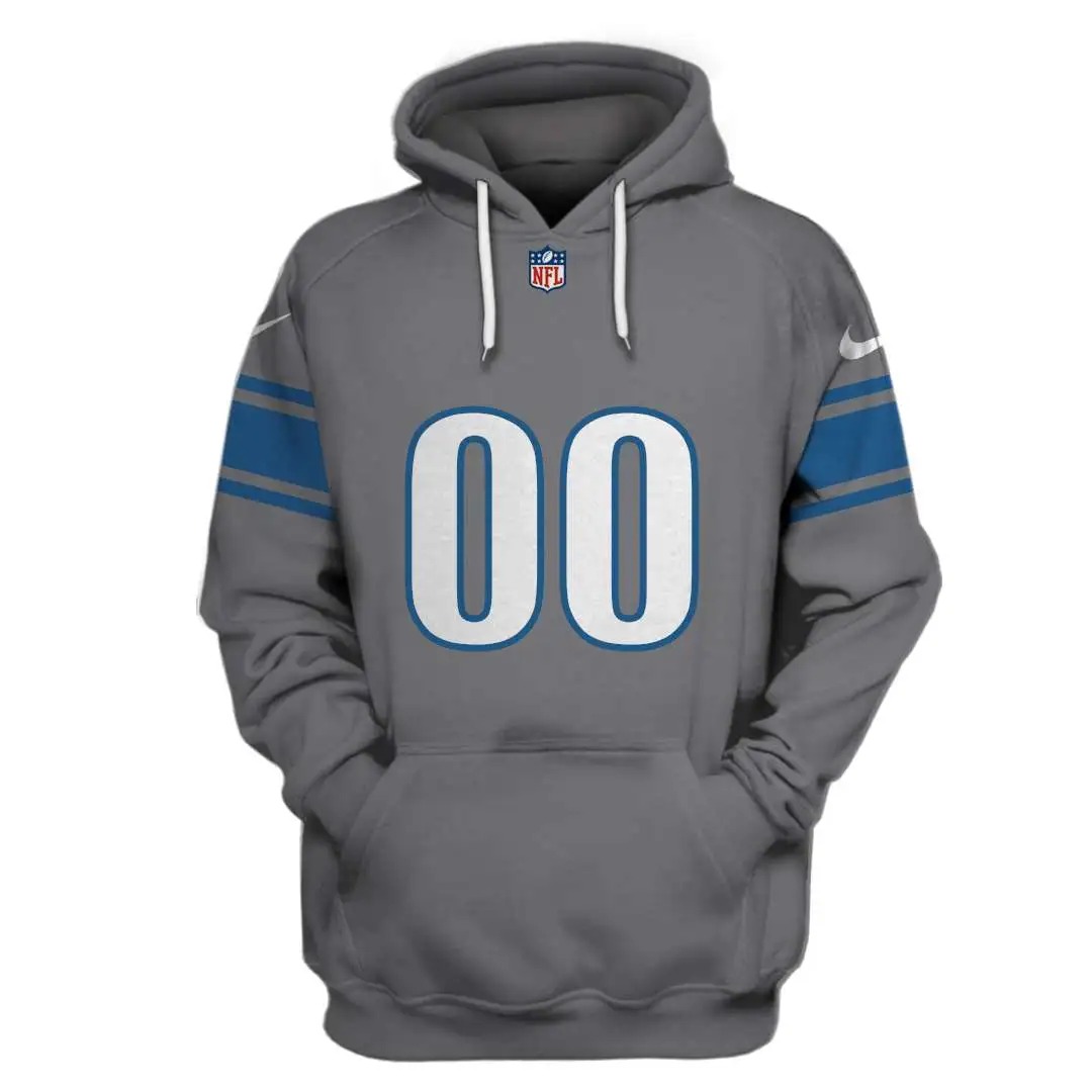 NFL Detroit Lions Custom Name Number 3D Full Print Shirt 1