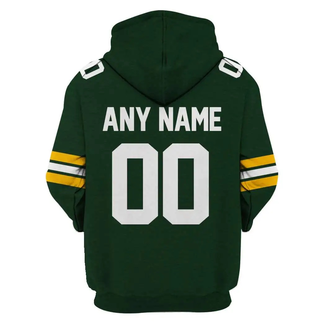 NFL Green Bay Packers Custom Name Number 3D Full Print Shirt 2