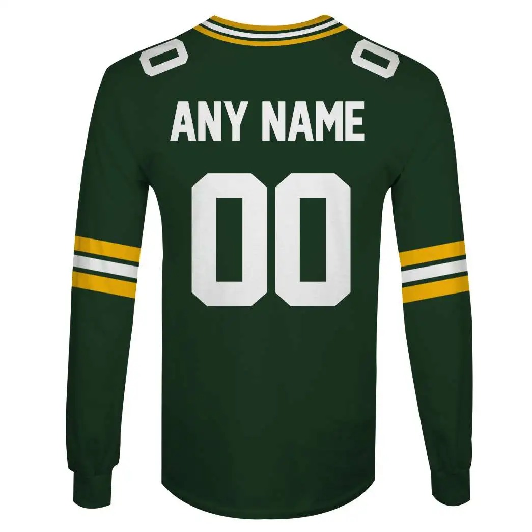 NFL Green Bay Packers Custom Name Number 3D Full Print Shirt 4