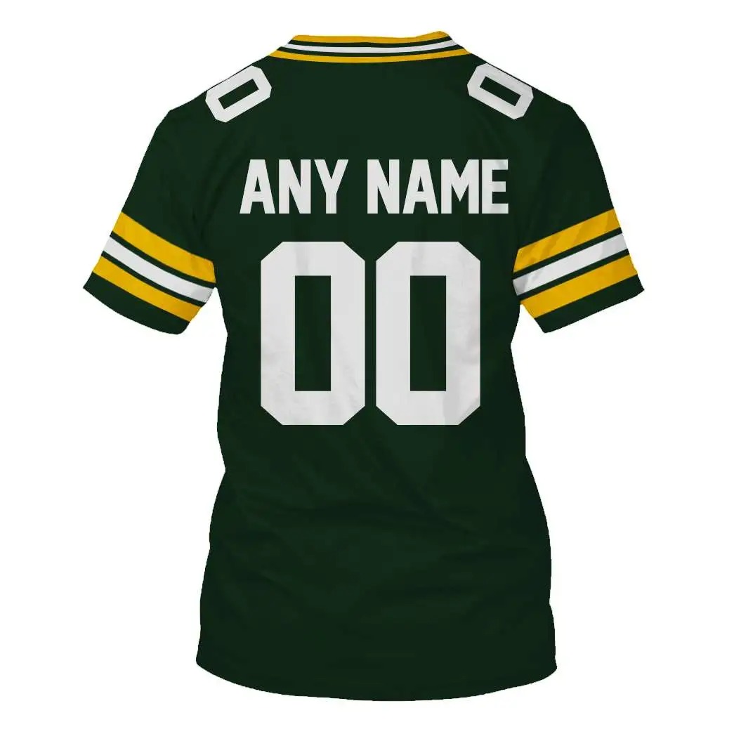 NFL Green Bay Packers Custom Name Number 3D Full Print Shirt 6