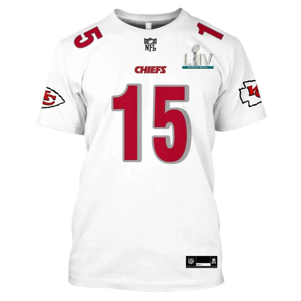 NFL Kansas City Chiefs Custom Name Number 3D Full Print Shirt 5