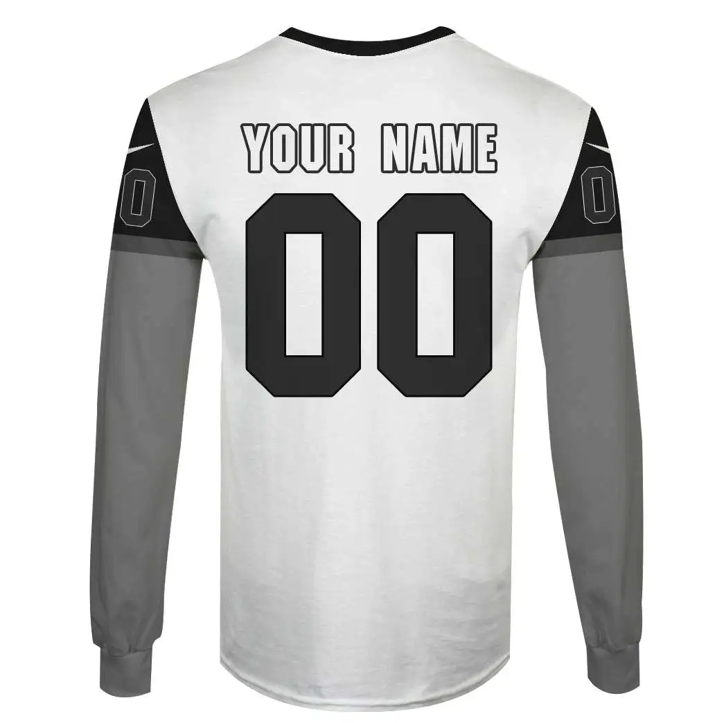 NFL Las Vegas Raiders Custom Name Number 3D Full Print Shirt 4