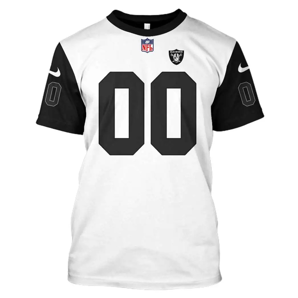 NFL Las Vegas Raiders Custom Name Number 3D Full Print Shirt 5