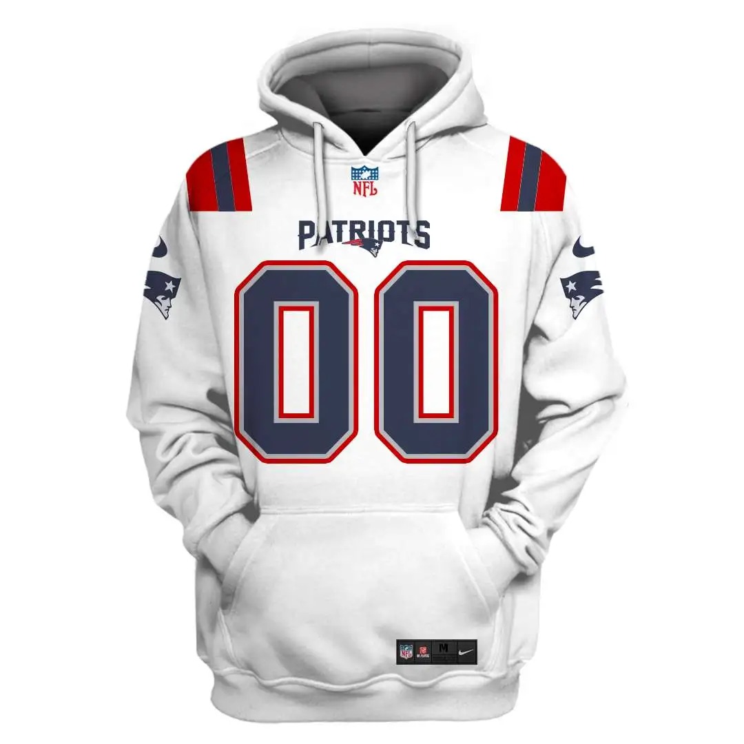 NFL New England Patriots Custom Name Number 3D Full Print Shirt 1
