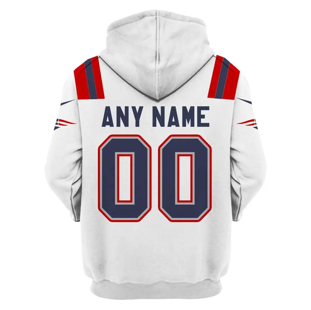 NFL New England Patriots Custom Name Number 3D Full Print Shirt 2
