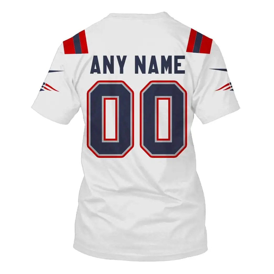 NFL New England Patriots Custom Name Number 3D Full Print Shirt 6