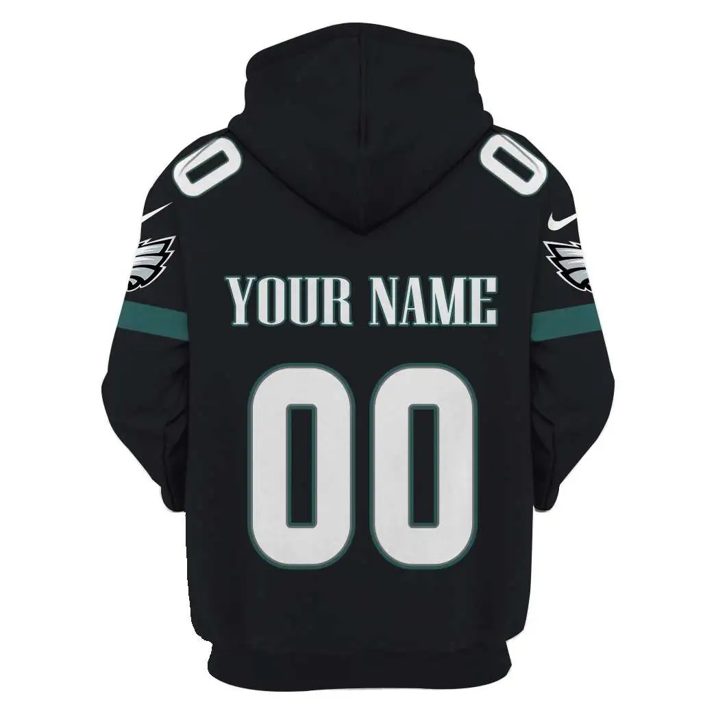 NFL Philadelphia Eagles Custom Name Number 3D Full Print Shirt 2