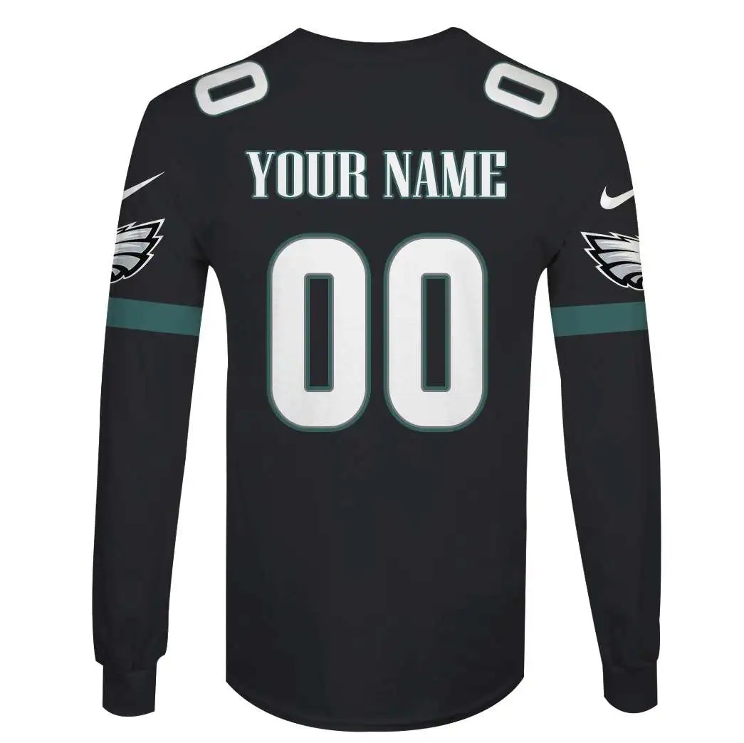 NFL Philadelphia Eagles Custom Name Number 3D Full Print Shirt 4