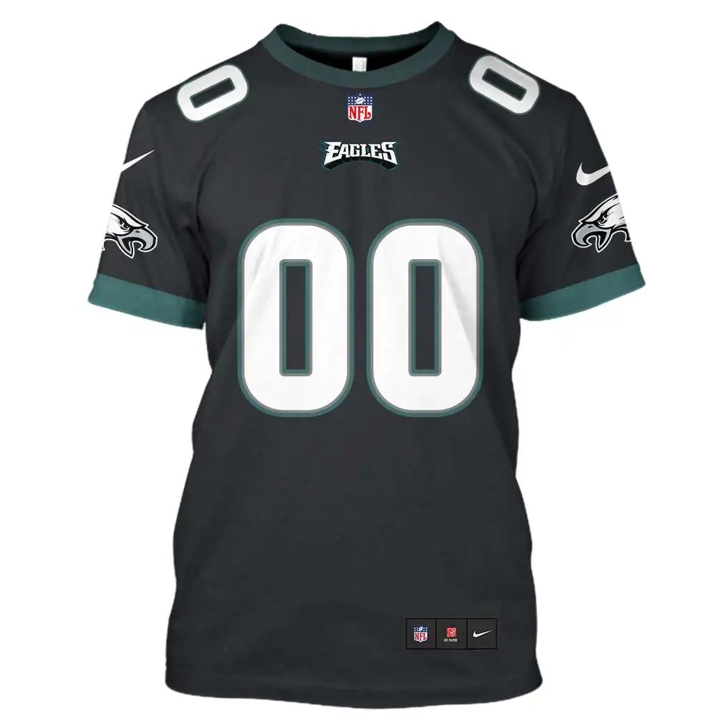 NFL Philadelphia Eagles Custom Name Number 3D Full Print Shirt 5