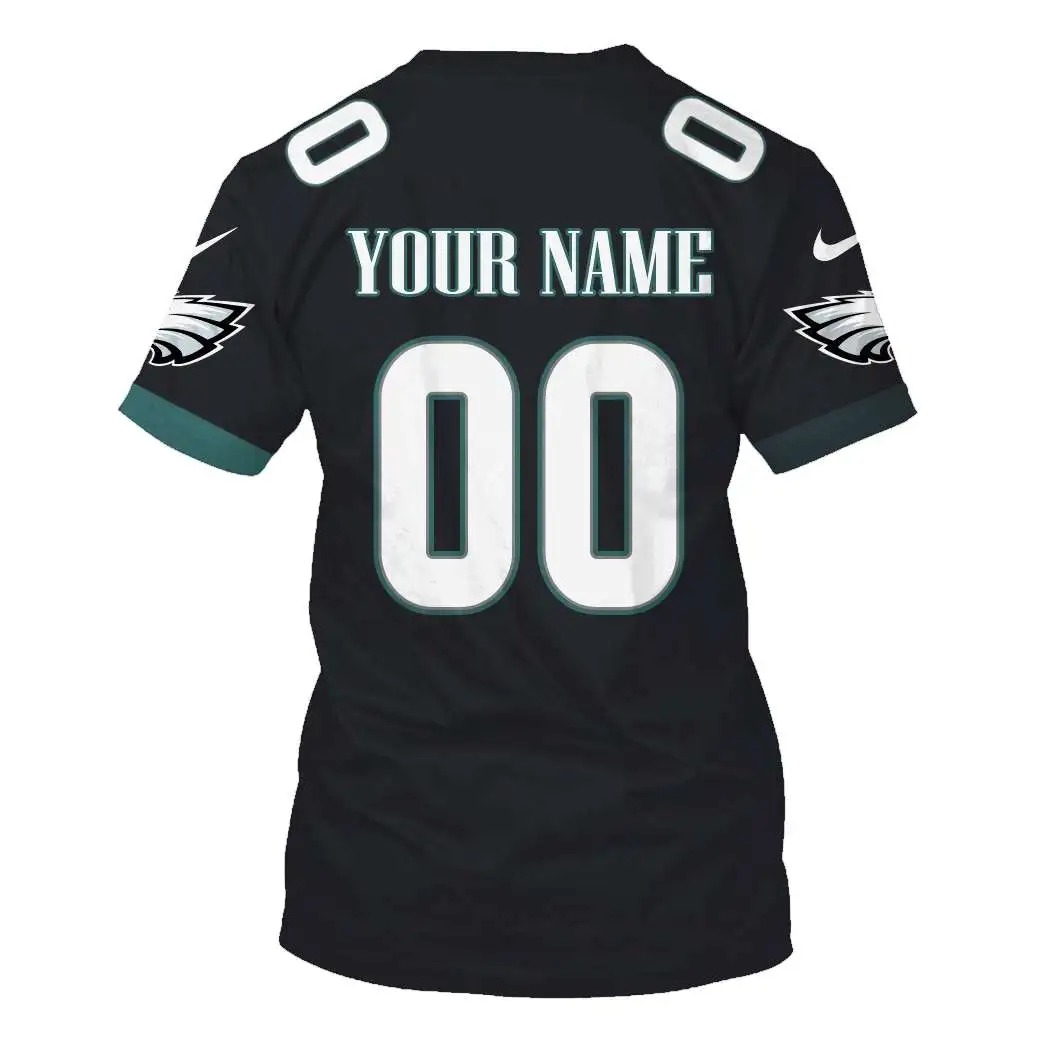 NFL Philadelphia Eagles Custom Name Number 3D Full Print Shirt 6