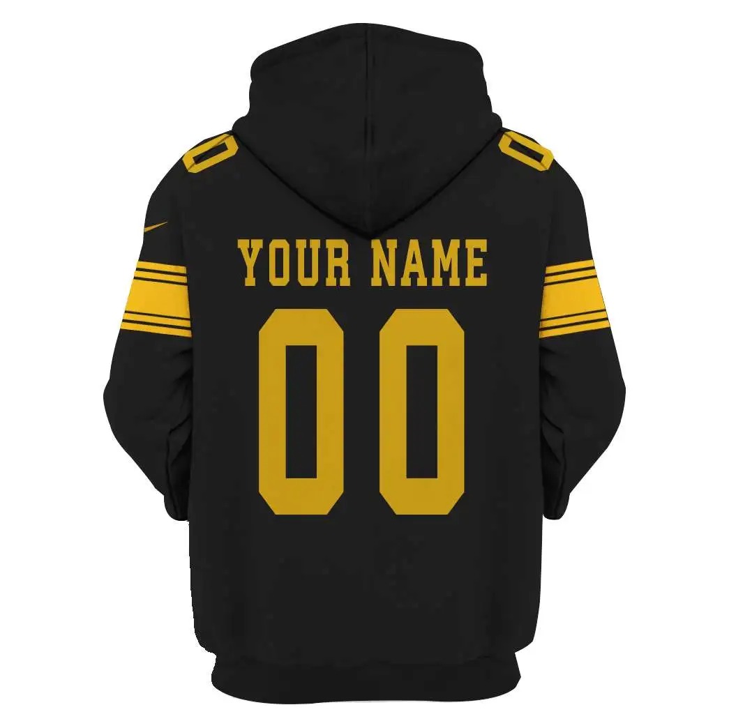 NFL Pittsburgh Steelers Custom Name Number 3D Full Print Shirt 4