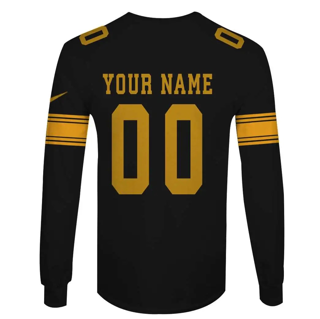 NFL Pittsburgh Steelers Custom Name Number 3D Full Print Shirt 5