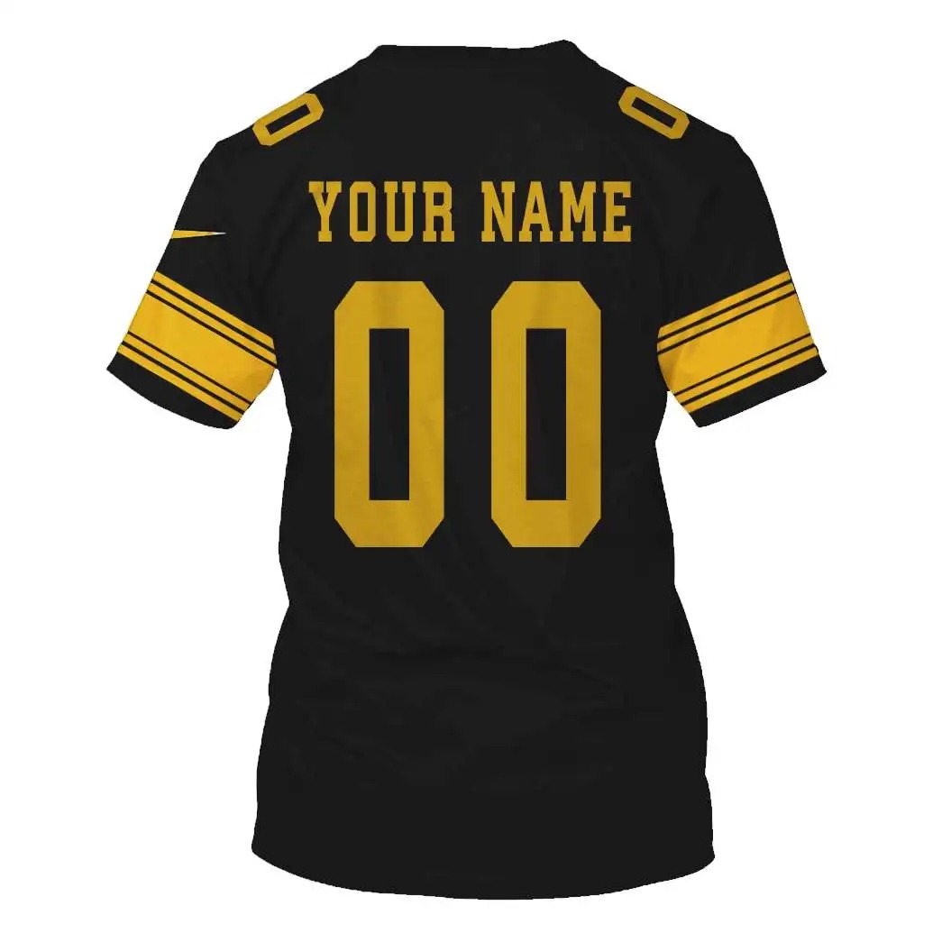 NFL Pittsburgh Steelers Custom Name Number 3D Full Print Shirt 6