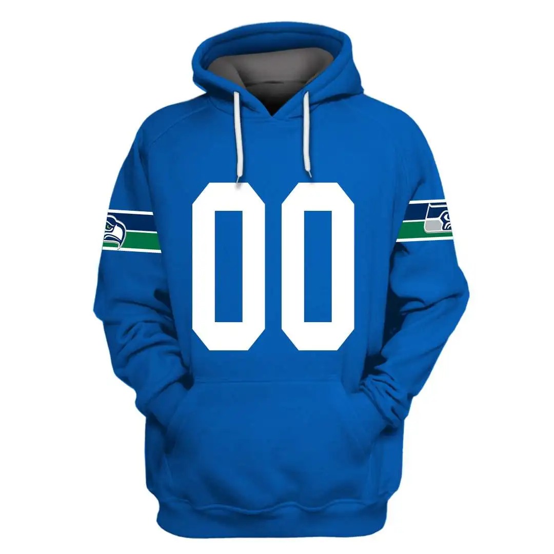 NFL Seattle Seahawks Custom Name Number 3D Full Print Shirt 1