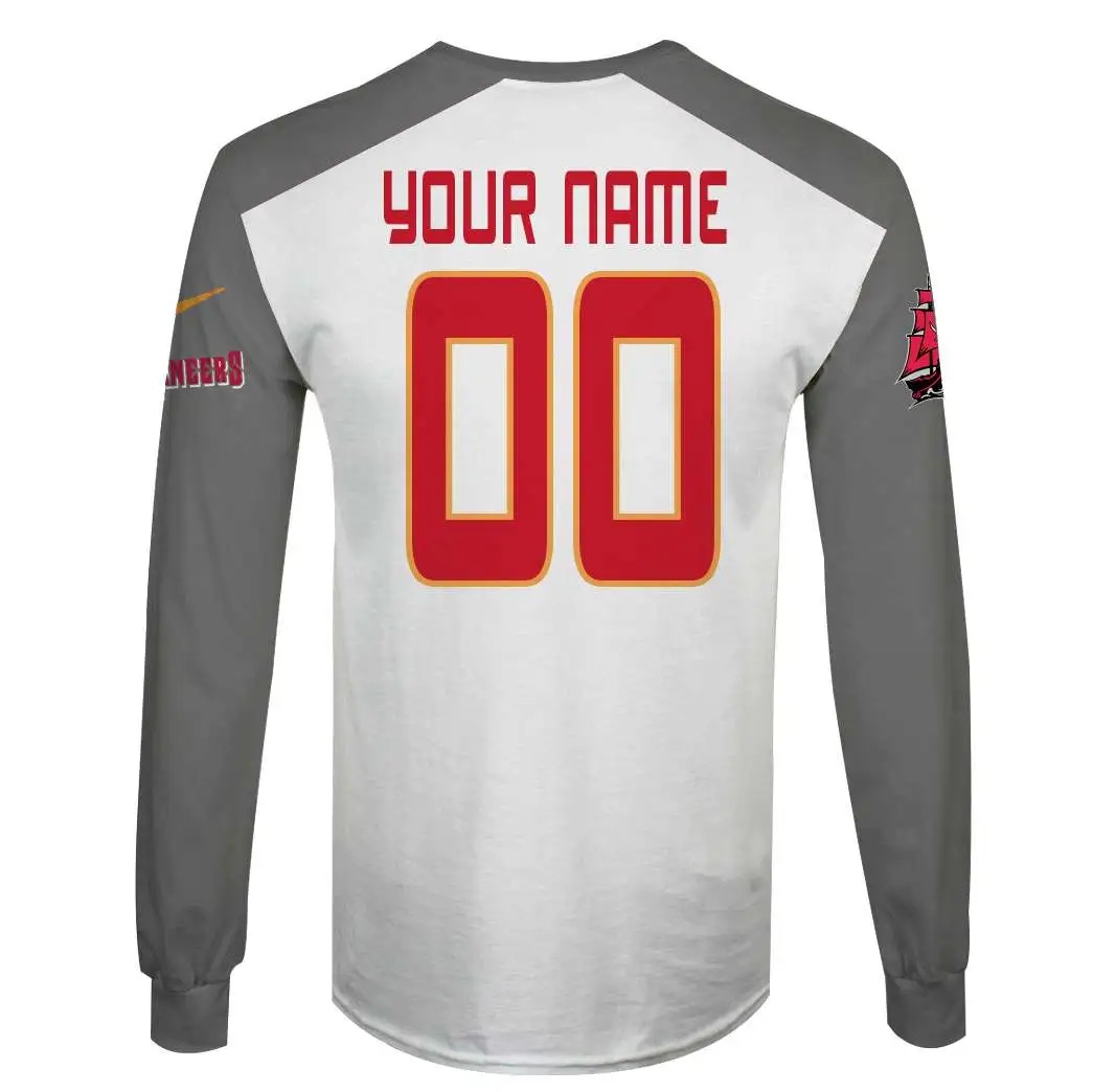 NFL Tampa Bay Buccaneers Custom Name Number 3D Full Print Shirt 4