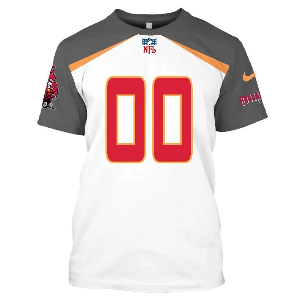 NFL Tampa Bay Buccaneers Custom Name Number 3D Full Print Shirt 5