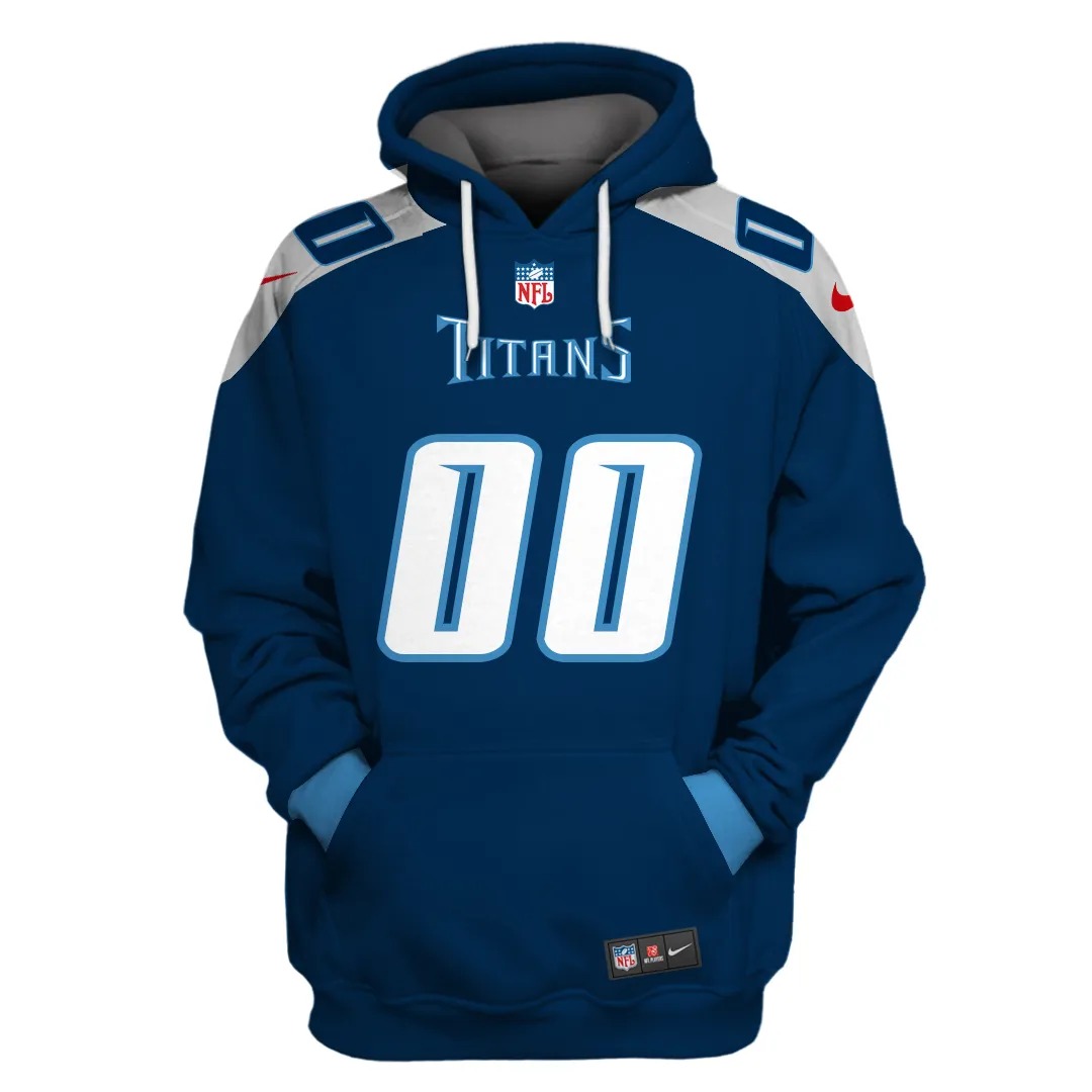 NFL Tennessee Titans Personalized Name With Number 3D Full Print Shirt 1