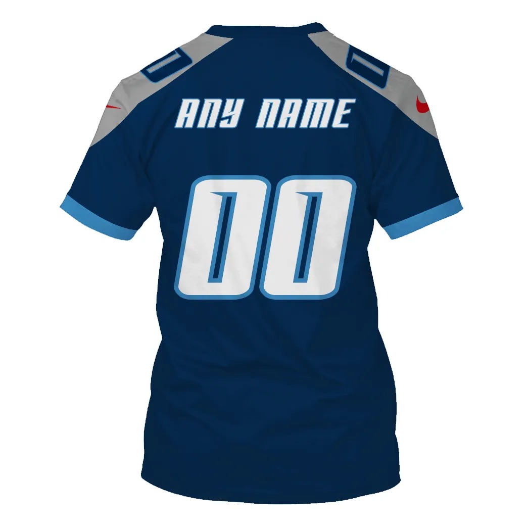 NFL Tennessee Titans Personalized Name With Number 3D Full Print Shirt 6