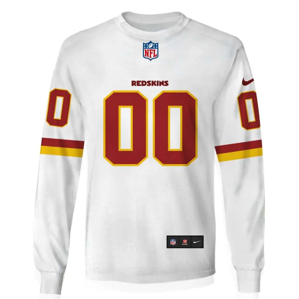 NFL Washington Football Team Custom Name Number 3D Full Print Shirt 3