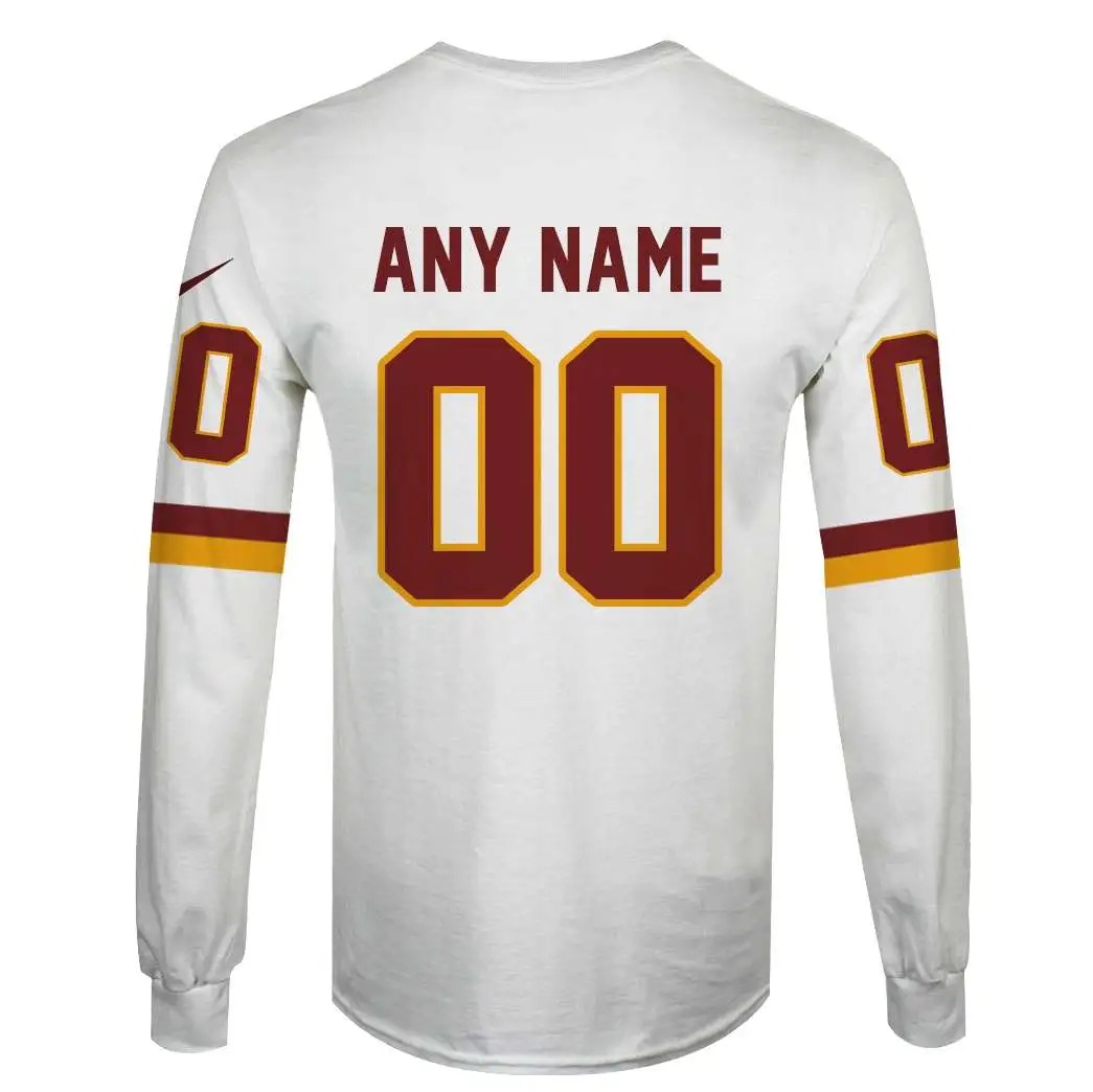 NFL Washington Football Team Custom Name Number 3D Full Print Shirt 4