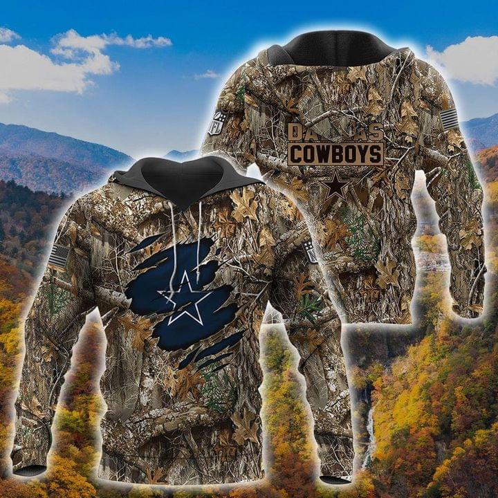 NFL dallas cowboy camo jungle 3d all over printed hoodie – Teasearch3d 160821