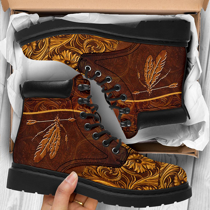 Native American Leather Timberland Boots – LIMITED EDITION