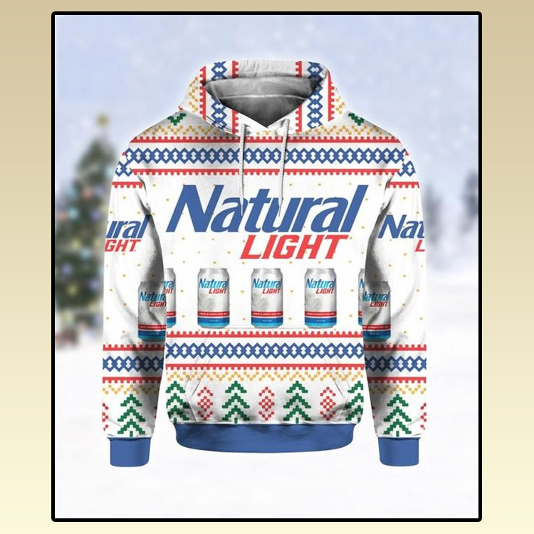 Natural Light Beer Ugly Christmas 3D Hoodie 3