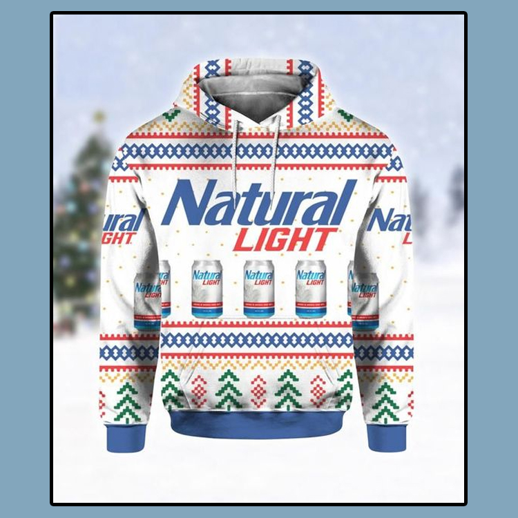 Natural Light Beer Ugly Christmas 3D Hoodie 4